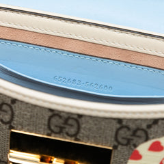 Mini GG Supreme Monogram Les Pommes Padlock Satchel