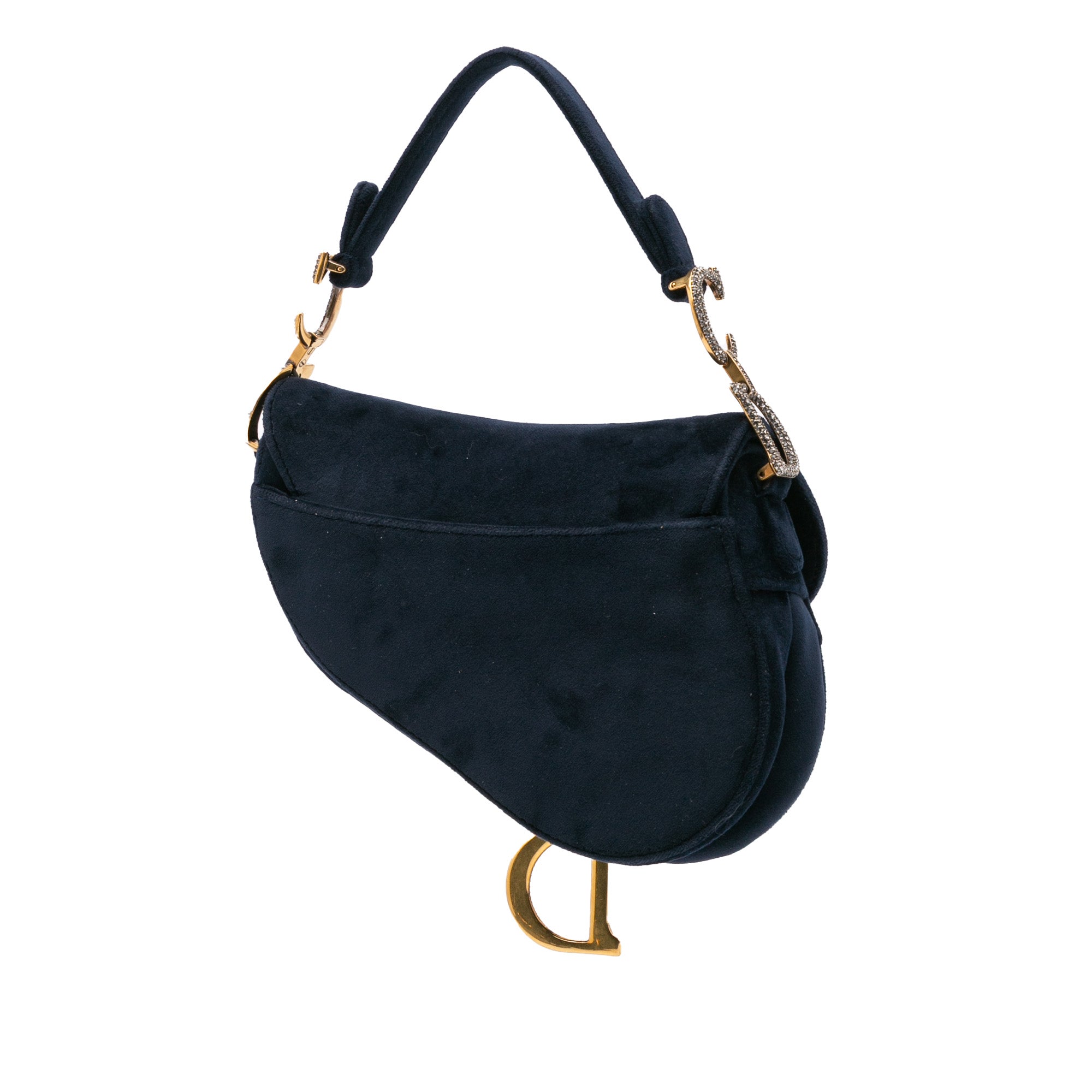 Mini Velvet Crystal Saddle