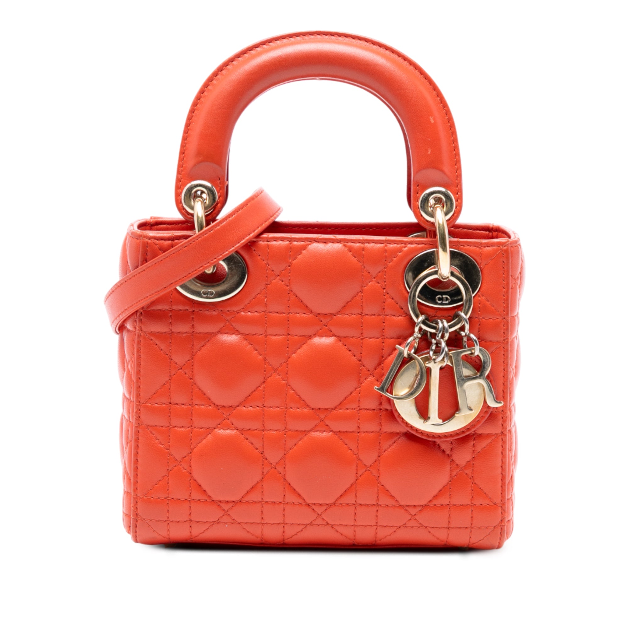 Mini Lambskin Cannage Lady Dior