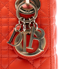 Mini Lambskin Cannage Lady Dior