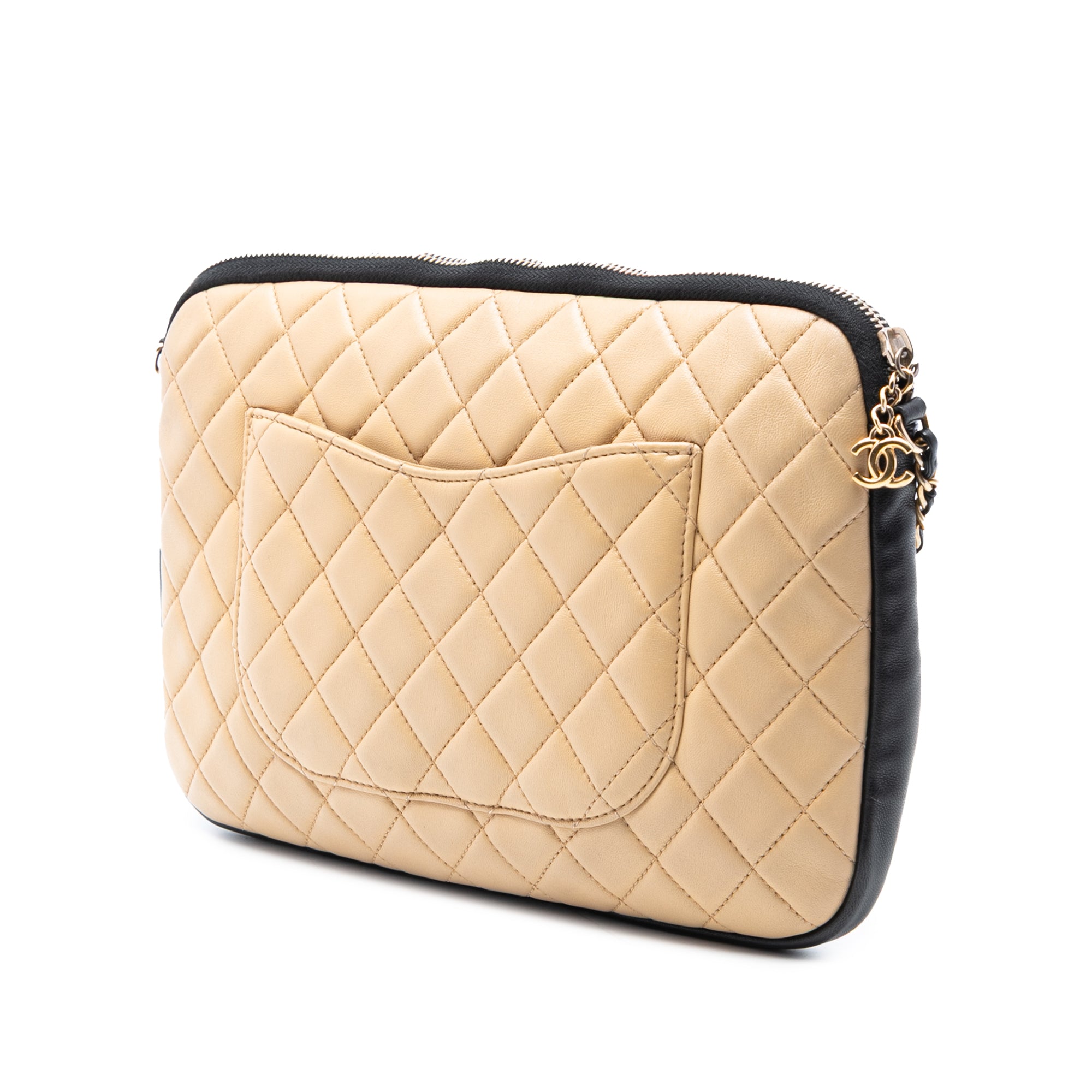 Small Quilted Lambskin Girl Clutch on Chain