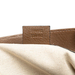 Small Calfskin Bamboo Shopper Satchel