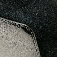 Medium Suede Ophidia Web Dome Satchel