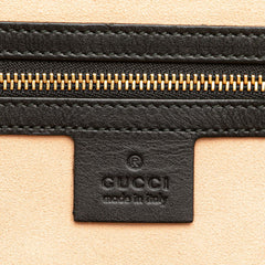 Medium Suede Ophidia Web Dome Satchel