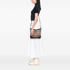 Medium Haymarket Check Coated Canvas Hartham Crossbody