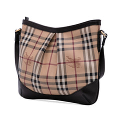 Medium Haymarket Check Coated Canvas Hartham Crossbody