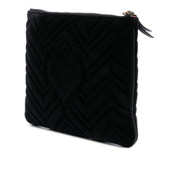 GG Marmont Matelasse Velvet Clutch