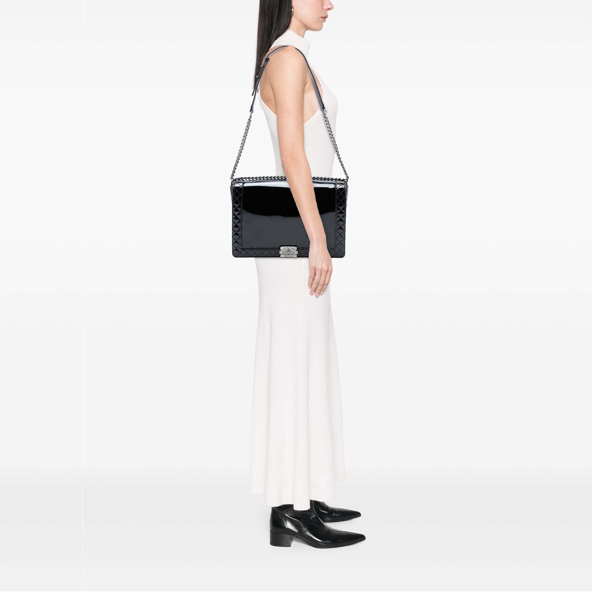 Extra Large Patent Boy Reverso Flap