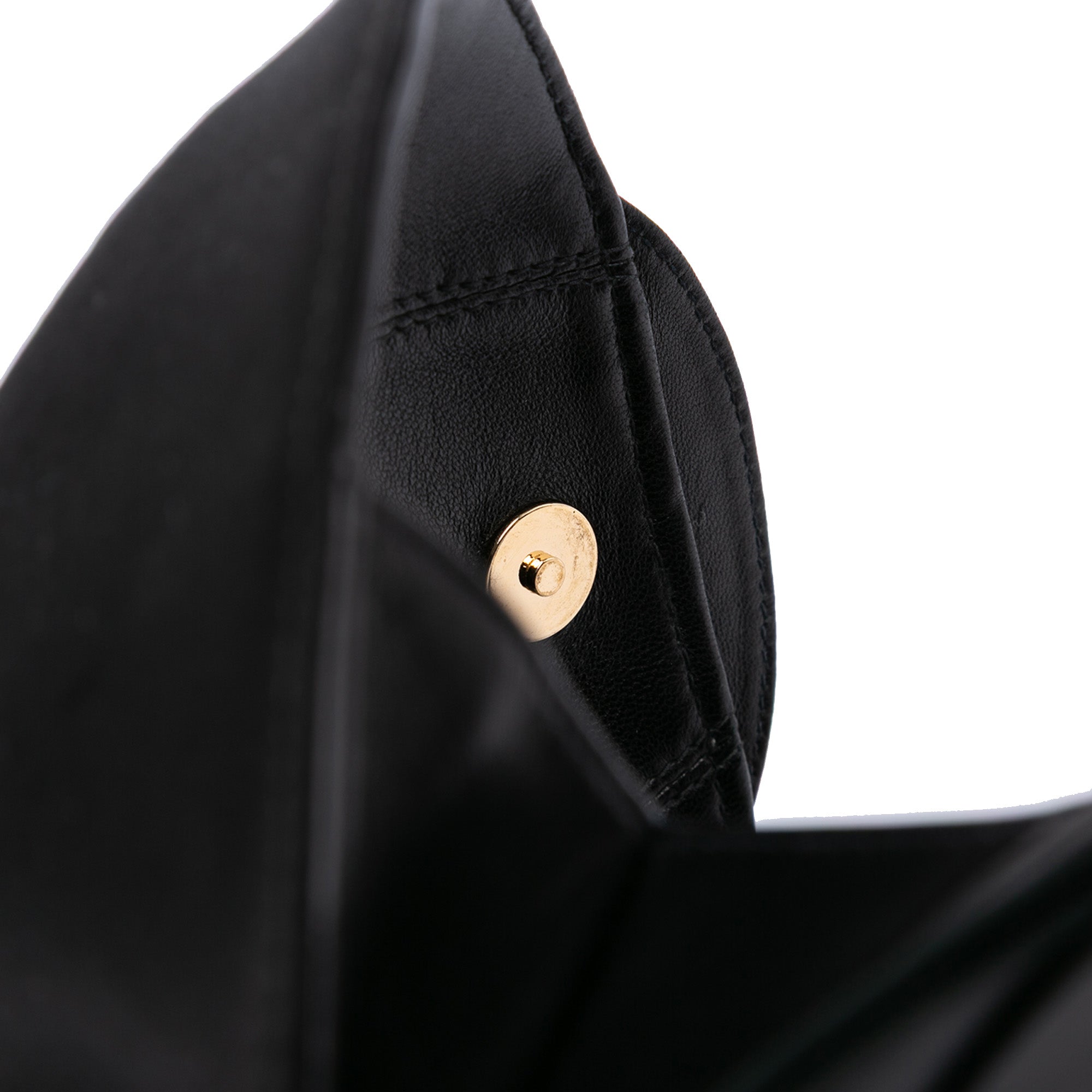 Lambskin and Satin Camellia Flower Evening Bag