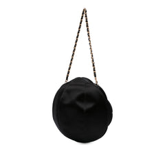 Lambskin and Satin Camellia Flower Evening Bag