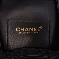 Lambskin and Satin Camellia Flower Evening Bag