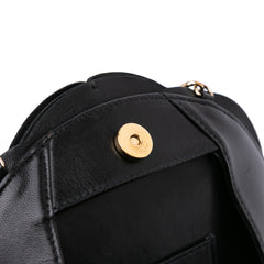 Lambskin and Satin Camellia Flower Evening Bag