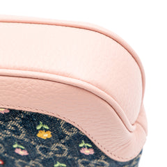 Limited Edition Mini GG Denim Embroidered Floral Jackie 1961 Crossbody