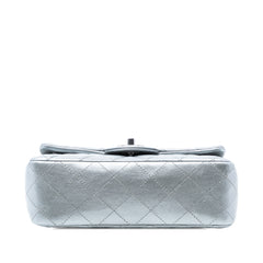 Small Quilted Metallic Lambskin Single Flap