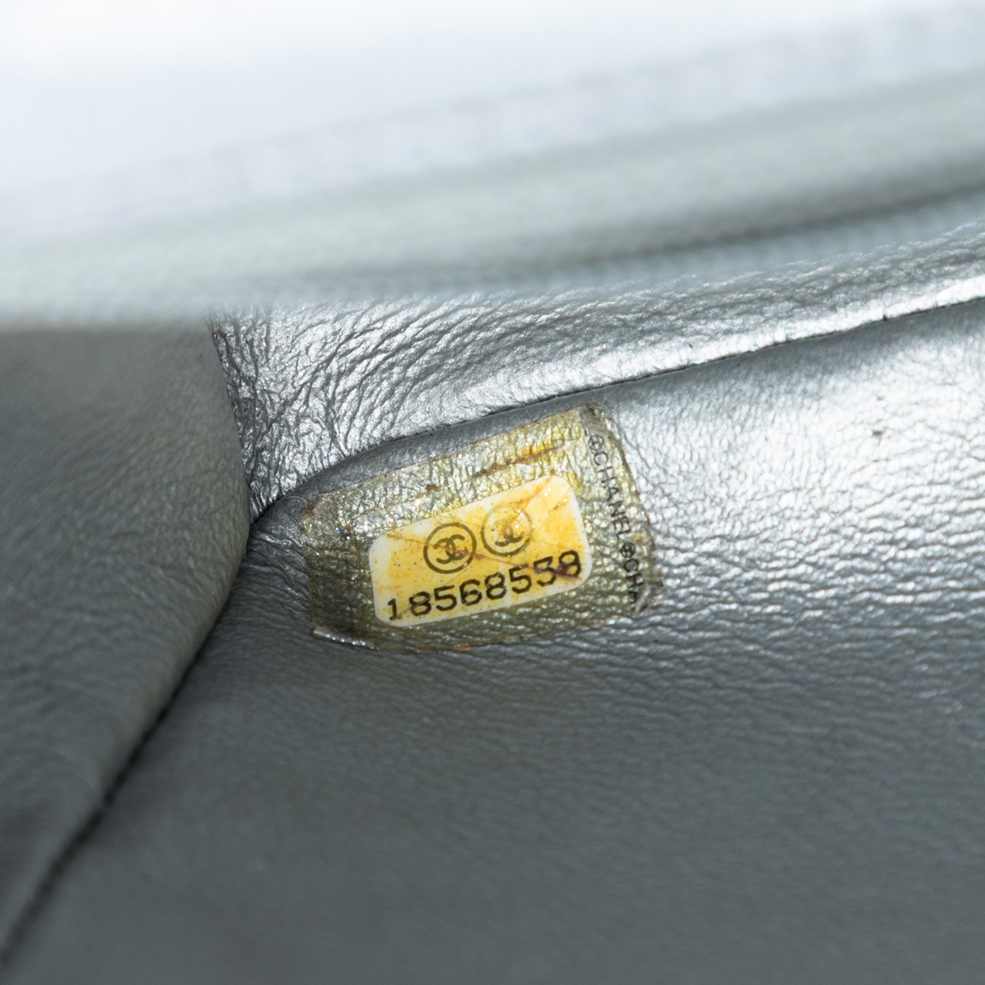 Small Quilted Metallic Lambskin Single Flap