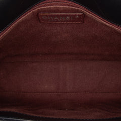Jumbo Classic Chevron Lambskin Double Stitch Single Flap