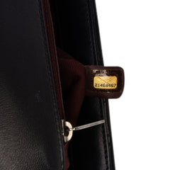 Jumbo Classic Chevron Lambskin Double Stitch Single Flap