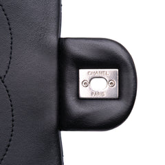 Jumbo Classic Chevron Lambskin Double Stitch Single Flap