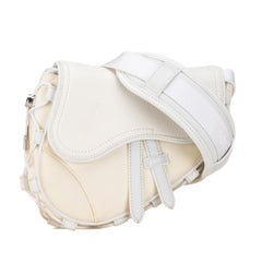 Sacai Technical Fabric and Leather Saddle Bag