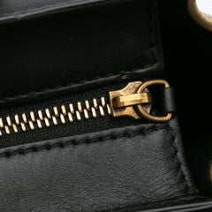 Nano Tricolor Leather Luggage Tote