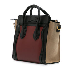Nano Tricolor Leather Luggage Tote