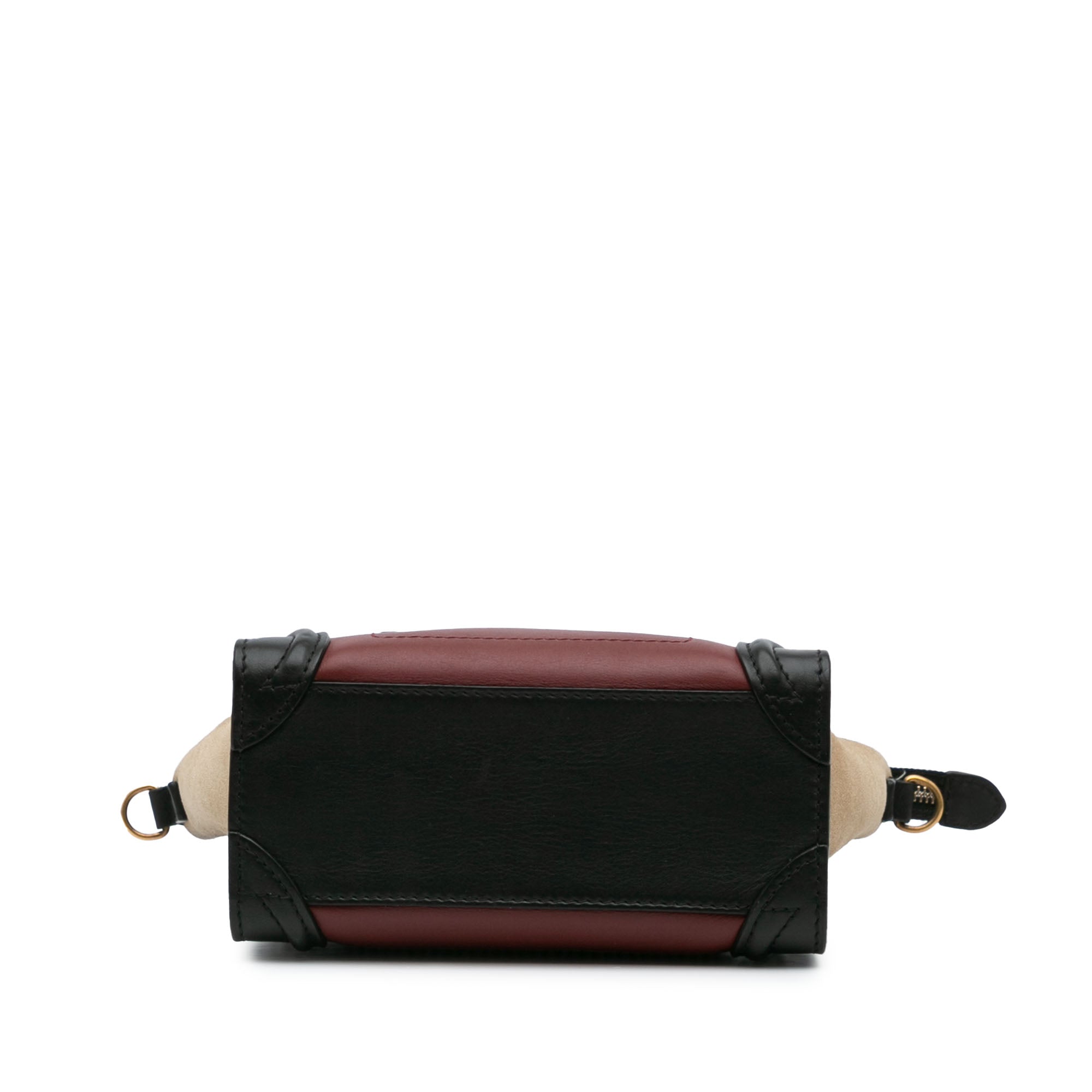 Nano Tricolor Leather Luggage Tote