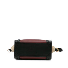 Nano Tricolor Leather Luggage Tote