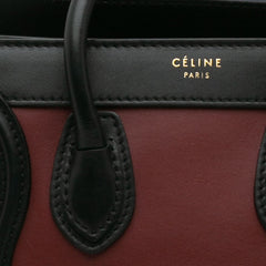 Nano Tricolor Leather Luggage Tote