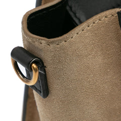 Nano Tricolor Leather Luggage Tote