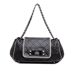 Quilted Lambskin East West Accordion Flap