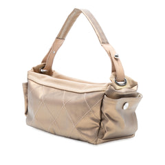 Paris Biarritz Quilted Coated Canvas Handbag