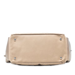 Paris Biarritz Quilted Coated Canvas Handbag