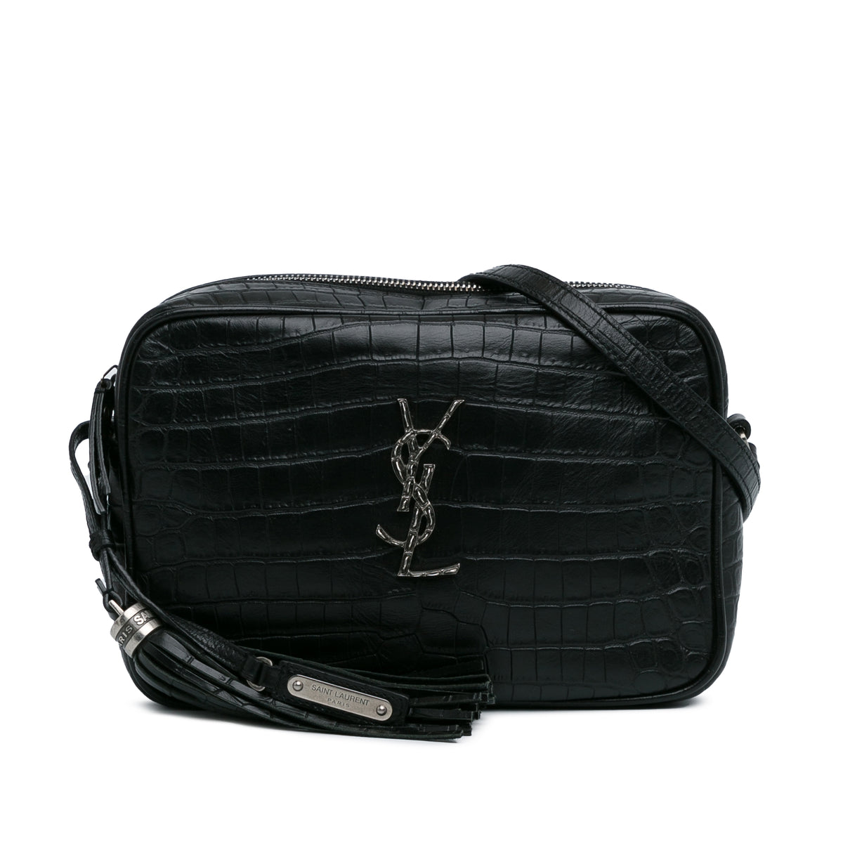 Croc Embossed Monogram Lou Camera Bag