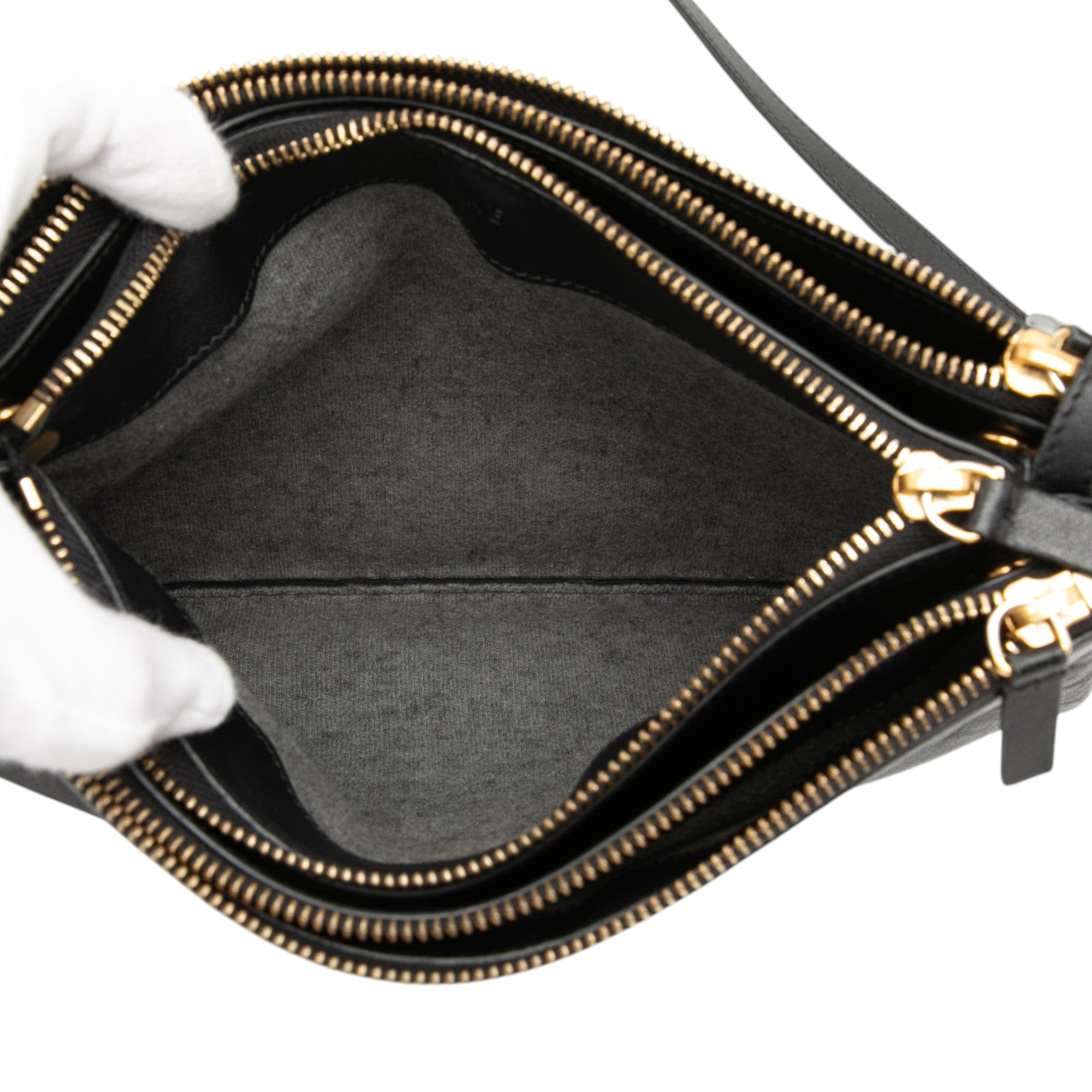 Large Lambskin Trio Crossbody