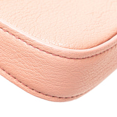 Goatskin Madras Crystal Studded Clutch