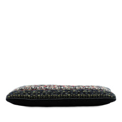 Quilted Tweed and Wool Cosmetic Pouch