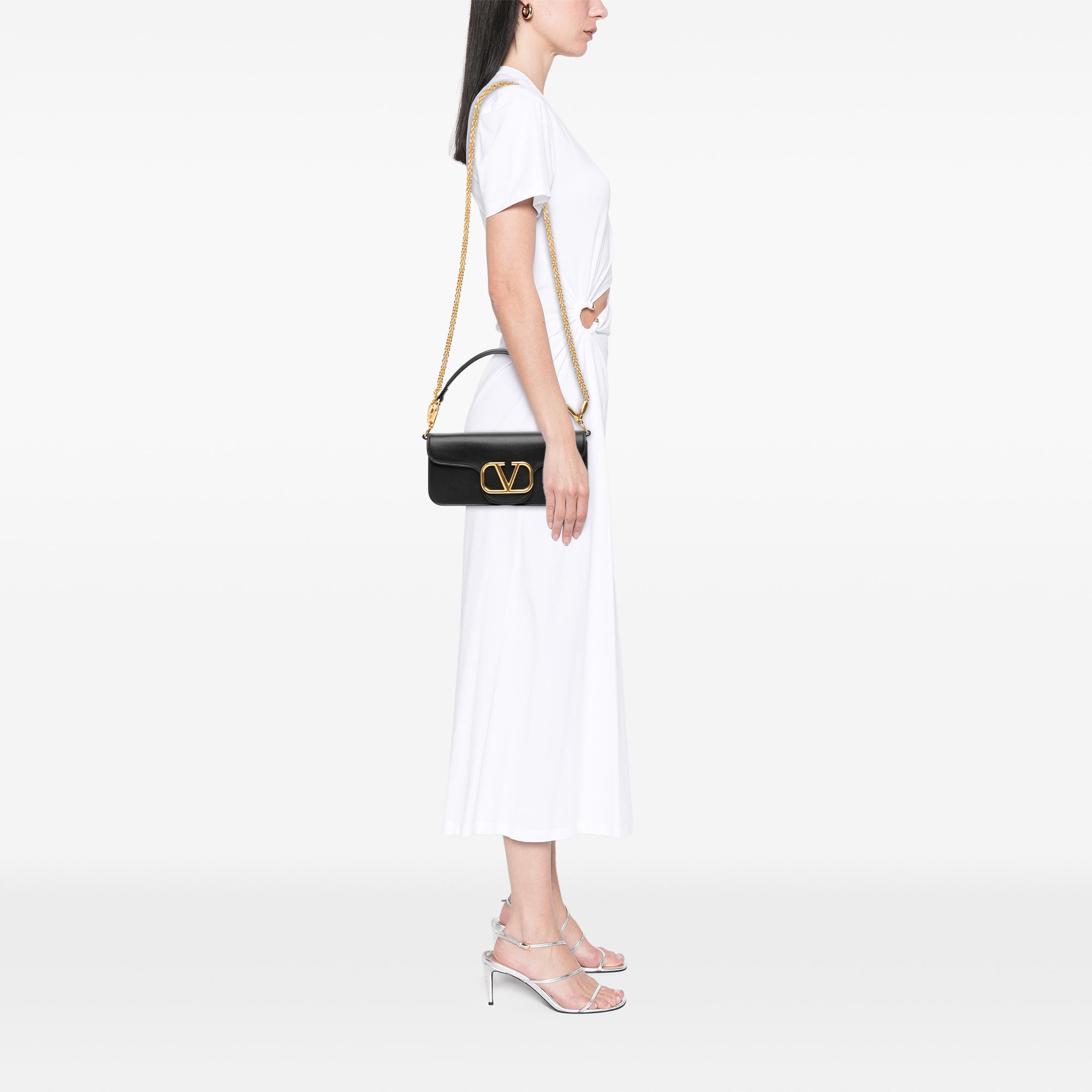 Calfskin VLogo Loco Satchel