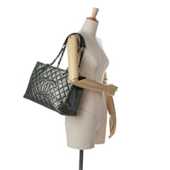 Metallic Caviar Grand Shopping Tote