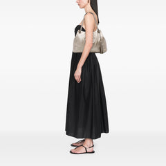 Medium Metallic Leather Soho Chain Tote