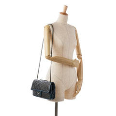 Medium Bicolor Lambskin Graphic Flap