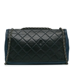 Medium Bicolor Lambskin Graphic Flap