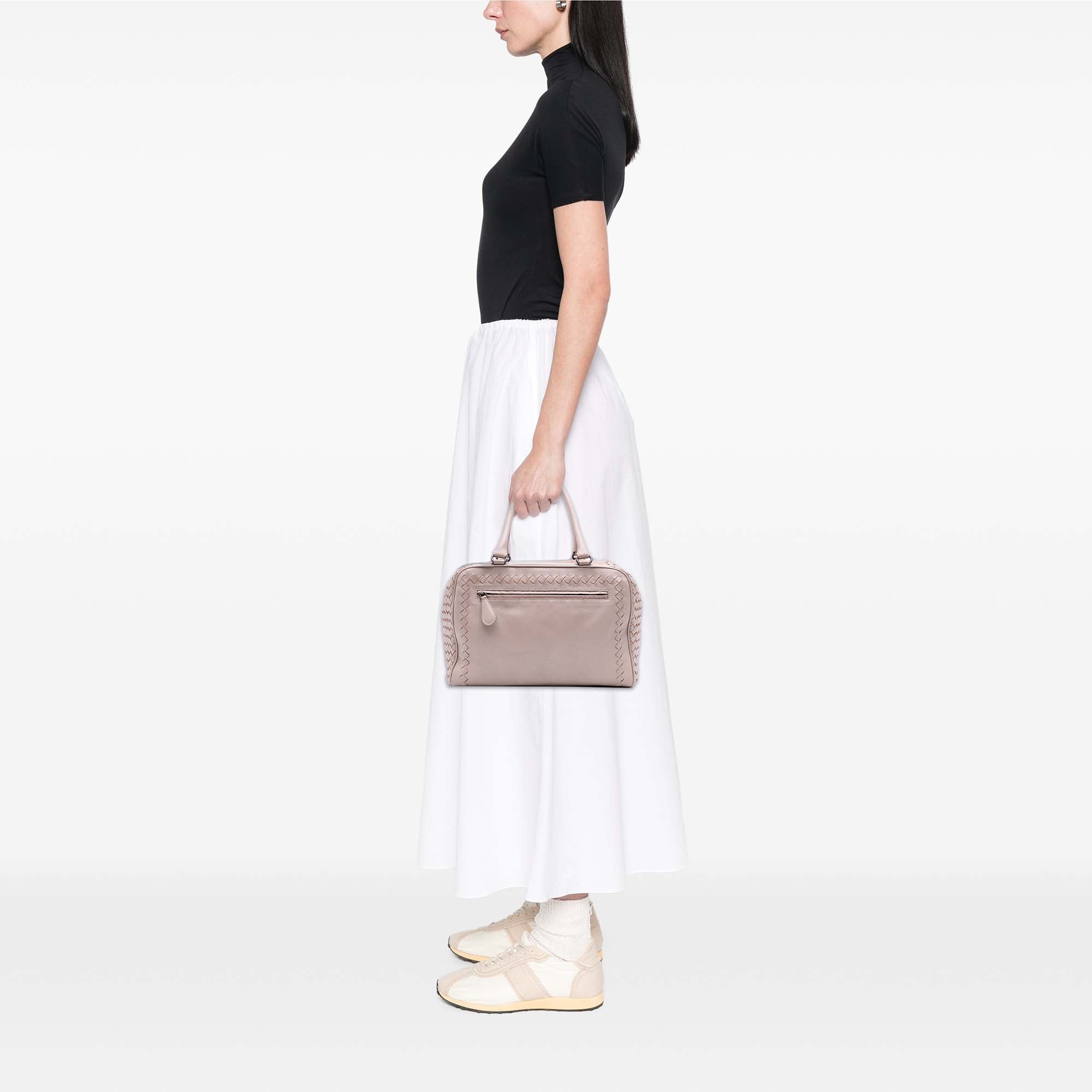 Madras Goatskin Intrecciato Sfumato Brera Bag