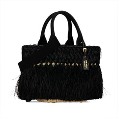 Fringed Raffia Satchel_1