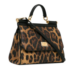 Leopard Print Miss Sicily Satchel_1