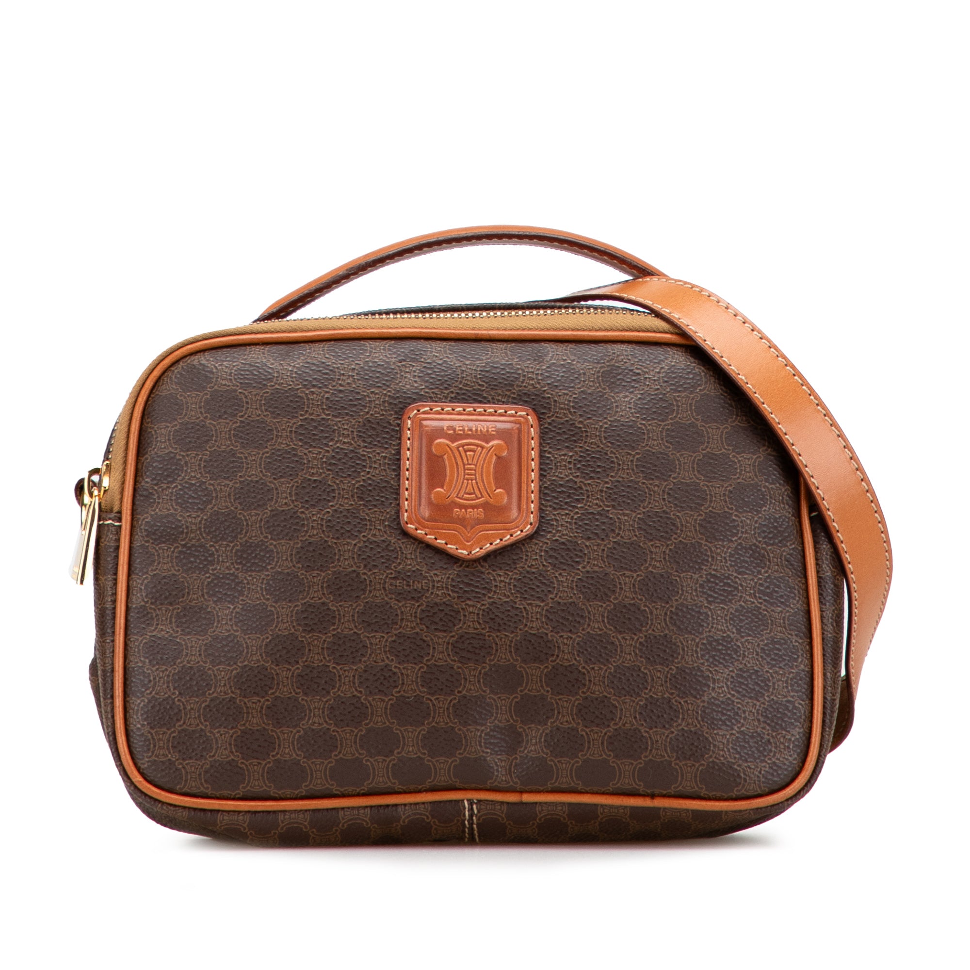 Macadam Coated Canvas Satchel