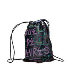 Lambskin Graffiti Explorer Drawstring Backpack