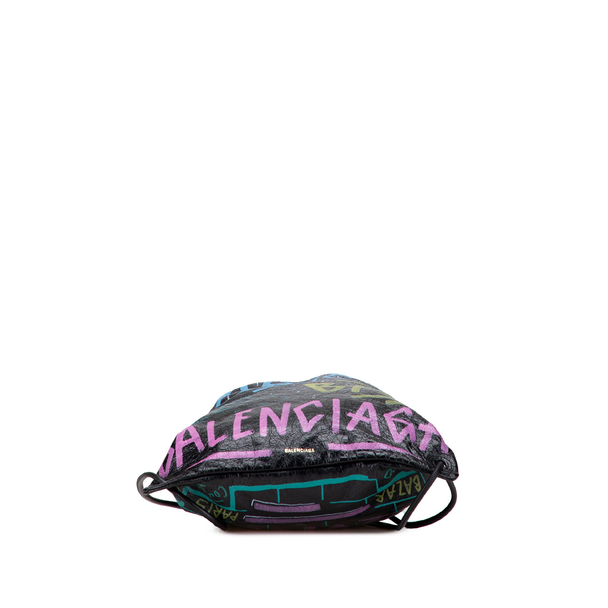 Lambskin Graffiti Explorer Drawstring Backpack