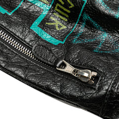 Lambskin Graffiti Explorer Drawstring Backpack