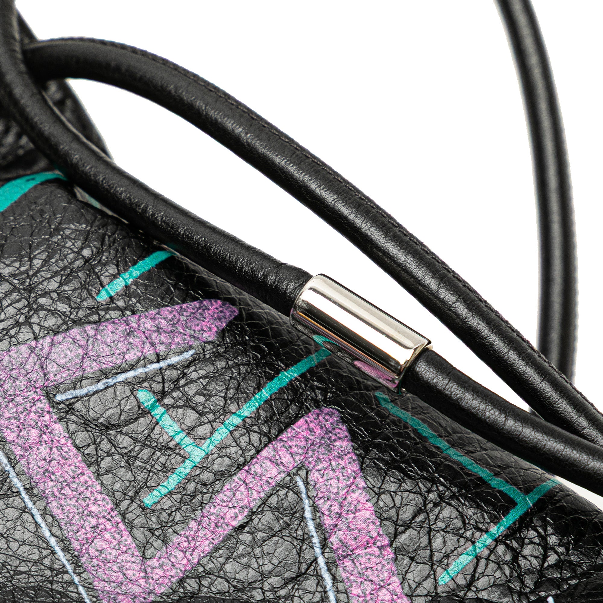 Lambskin Graffiti Explorer Drawstring Backpack