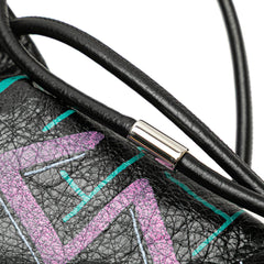 Lambskin Graffiti Explorer Drawstring Backpack